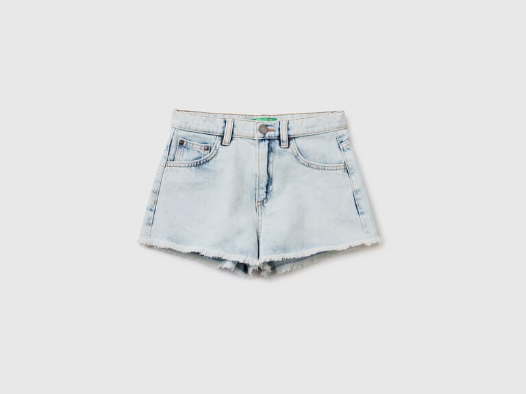 (image for) Shop On Line Shorts di jeans con taschino crochet benetton shop